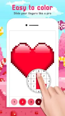 Cute Pixel Art Color by Number android App screenshot 2